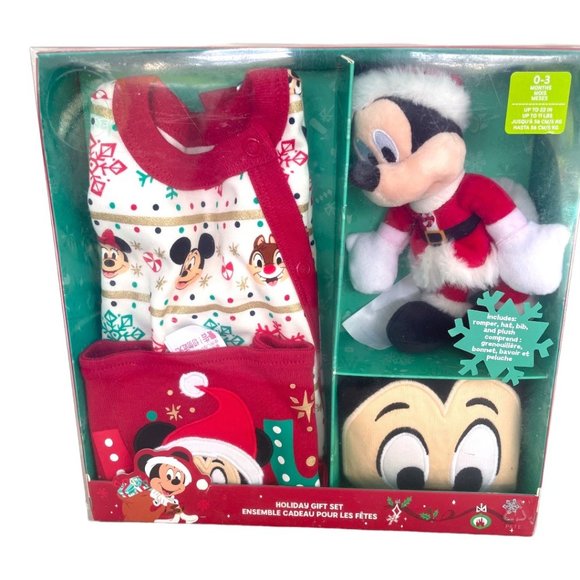 Disney Store Mickey Mouse and Friends Baby Holiday Gift Set 0-3M - Picture 1 of 9